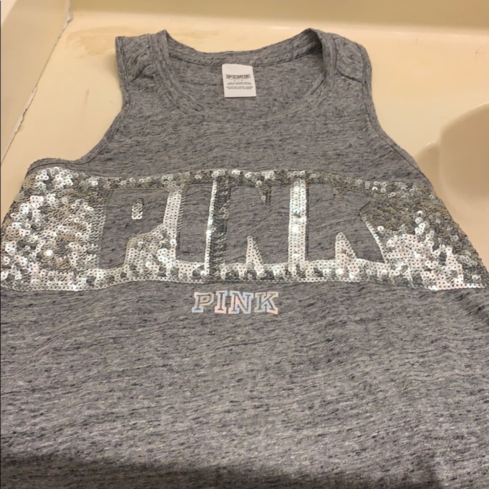 Victoria Secrets by Pink Gray with glitter top